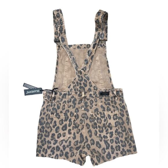 NWT! Blank NYC Catwalk Leopard Print Shortalls - Size 26 - Picture 6 of 10